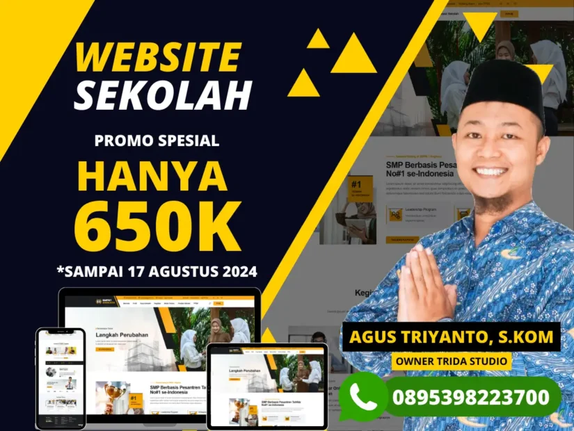 Promo Spesial Website Sekolah Hanya 650K