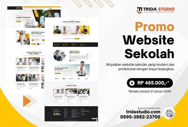 Promo Jasa Pembuatan Website Sekolah Murah Berkualitas